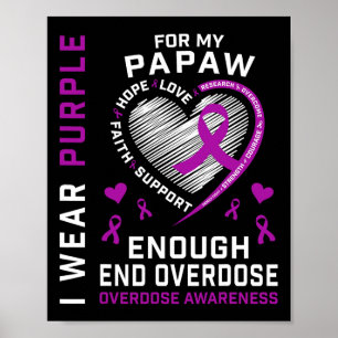 Todesfälle Durch Überdosen Beenden Awareness-Shirt Poster