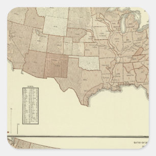 Todesfälle, Keuchhusten, Masern Quadratischer Aufkleber