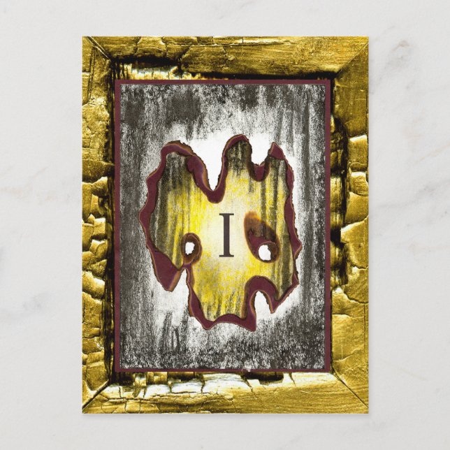 Todesgel Postkarte (Vorderseite)