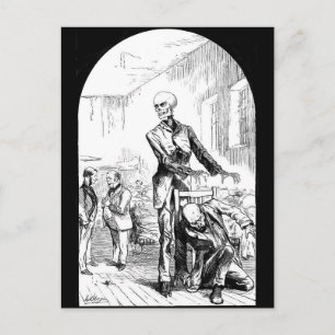 Todeskarte als der wahre Hüter der Armen Postkarte