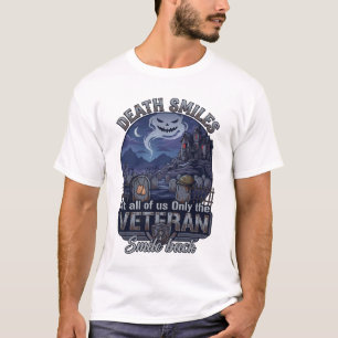Todeslächeln Veteran Halloween Geist Friedhof Hau T-Shirt