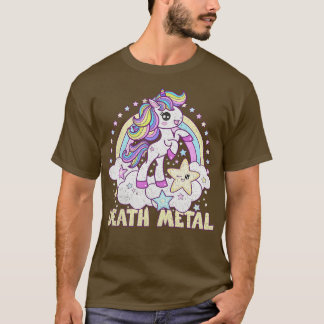 Todesmetall Einhornpony gestört T-Shirt