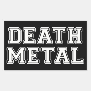 Todesmetall Rechteckiger Aufkleber