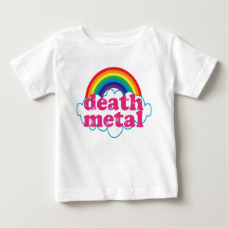 Todesmetallregenbogenentwurf Baby T-shirt