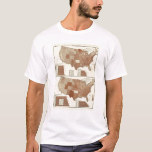 Todesstatistische Karte T-Shirt