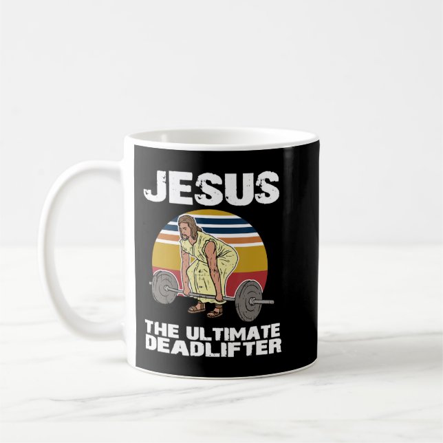 Todesstoß Jesus I Christlich Weightlift Funny Way Kaffeetasse (Links)