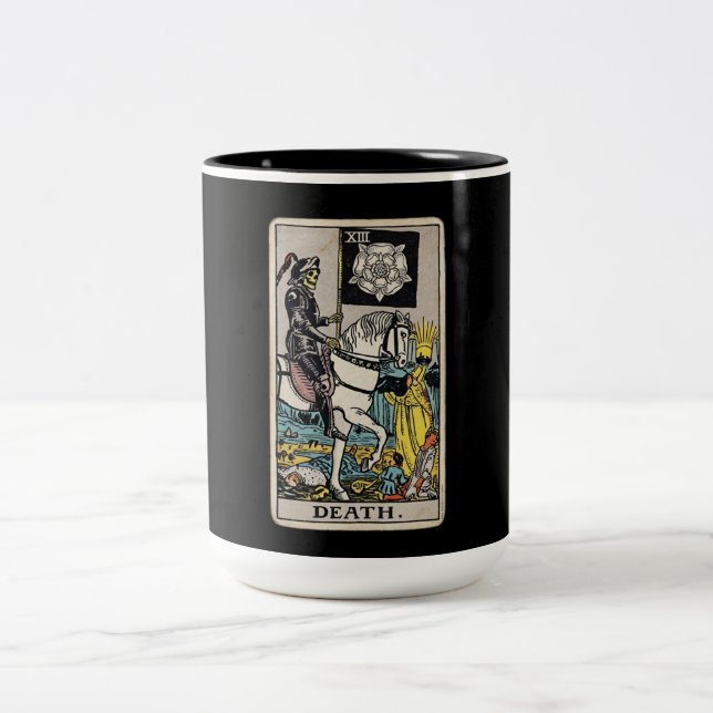 Todestarot Zweifarbige Tasse (Mittel)