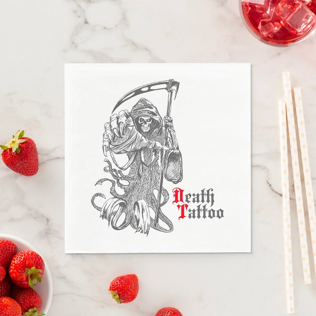 Todestattoo Serviette (Von Creator hochgeladen)