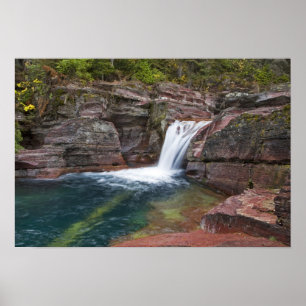 Todholzfallen auf Reynolds-Bucht im Herbst Poster