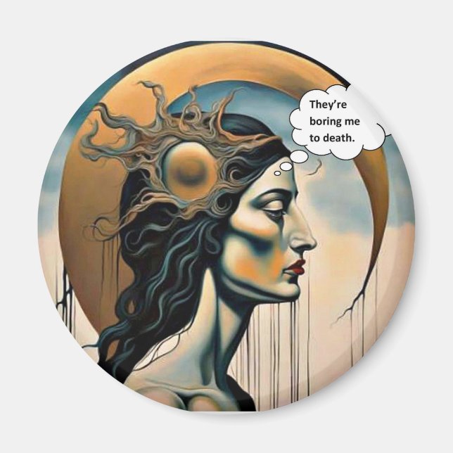 Tödlich gelangweilt magnet (Vorne)