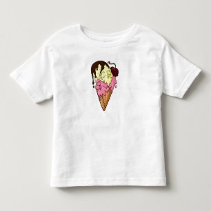 Tödlich süße Erdbeer- und Bananen-Schädel-Eiscreme Kleinkind T-shirt
