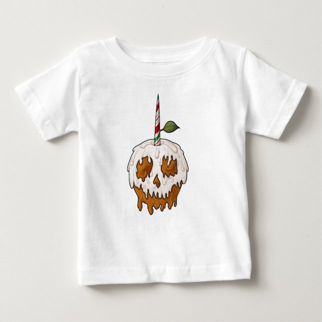 Tödlich Sweet Caramel Apple Skull Baby T-shirt (Vorderseite)