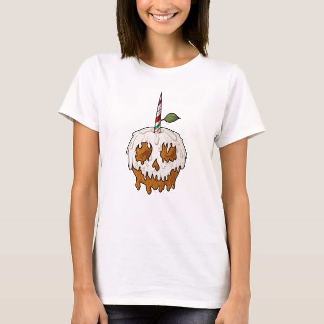 Tödlich Sweet Caramel Apple Skull T-Shirt (Vorderseite)