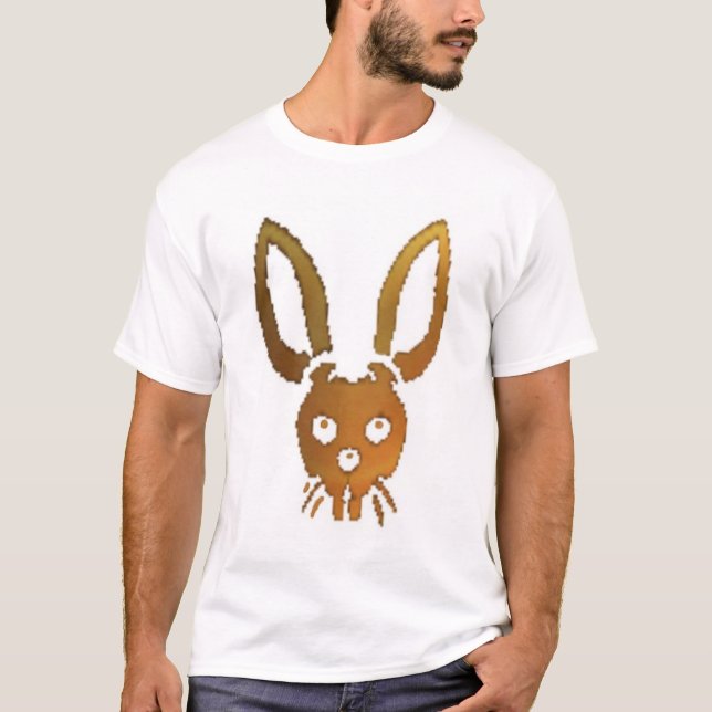 Tödliches Kaninchen-Wappen (Schwarzes) T-Shirt (Vorderseite)