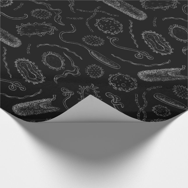 Tödliches Krankheits-Muster Geschenkpapier (Ecke)