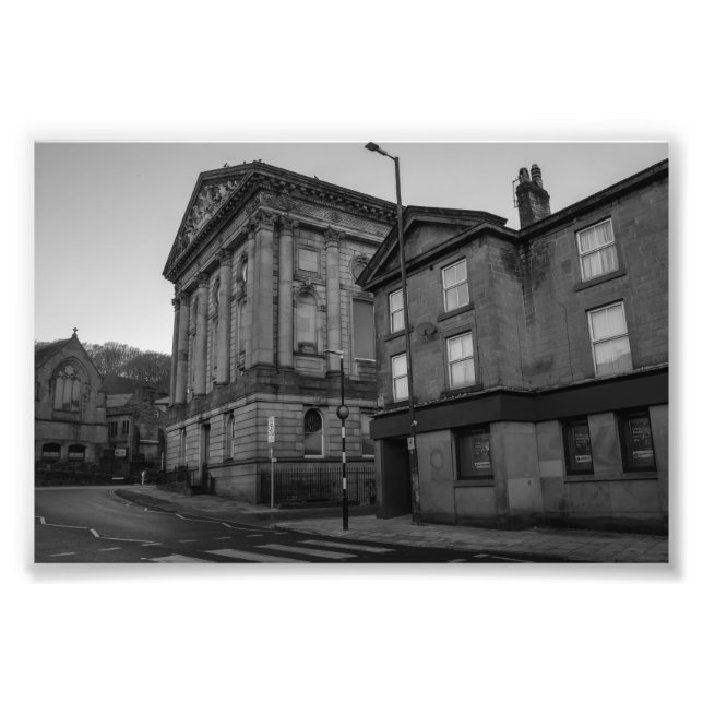 Todmorden Town Hall Fotodruck (Vorne)