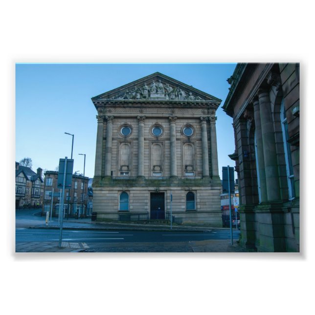 Todmorden Town Hall Fotodruck (Vorne)