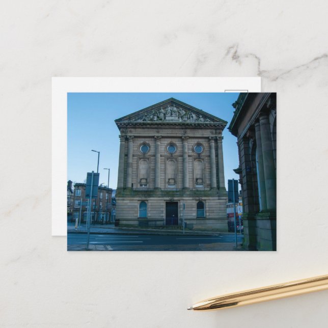Todmorden Town Hall Postkarte (Vorderseite/Rückseite Beispiel)