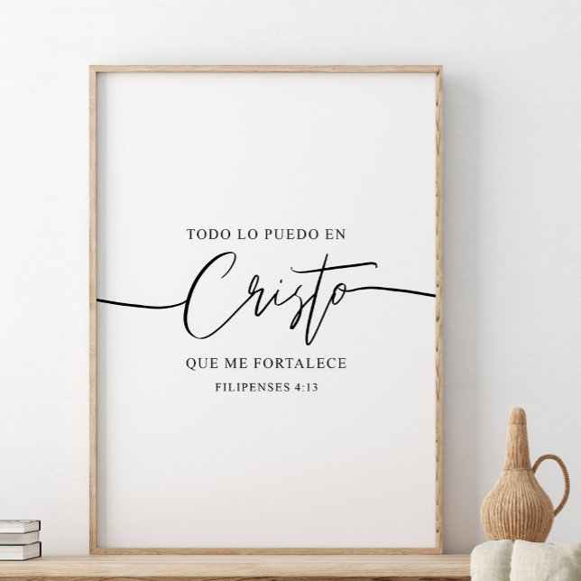 Todo Lo Puedo en Cristo, Philippinen 4:13 Poster (Von Creator hochgeladen)
