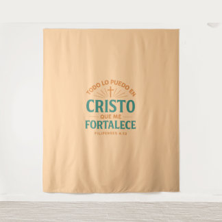 Todo lo puedo en Cristo que me fortalece Wandteppich