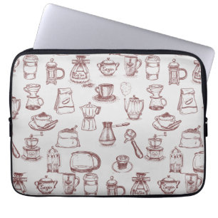 Todo para un Café y de color Café Laptopschutzhülle