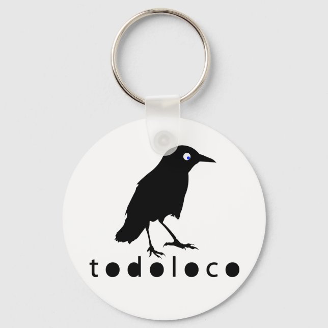 Todoloco Crow Schlüsselanhänger (Vorderseite)