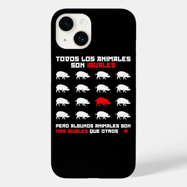 Todos los animales son iguales 2 Case-Mate iPhone hülle (Rückseite)
