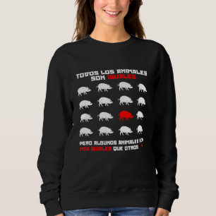 Todos los animales son iguales 2 sweatshirt