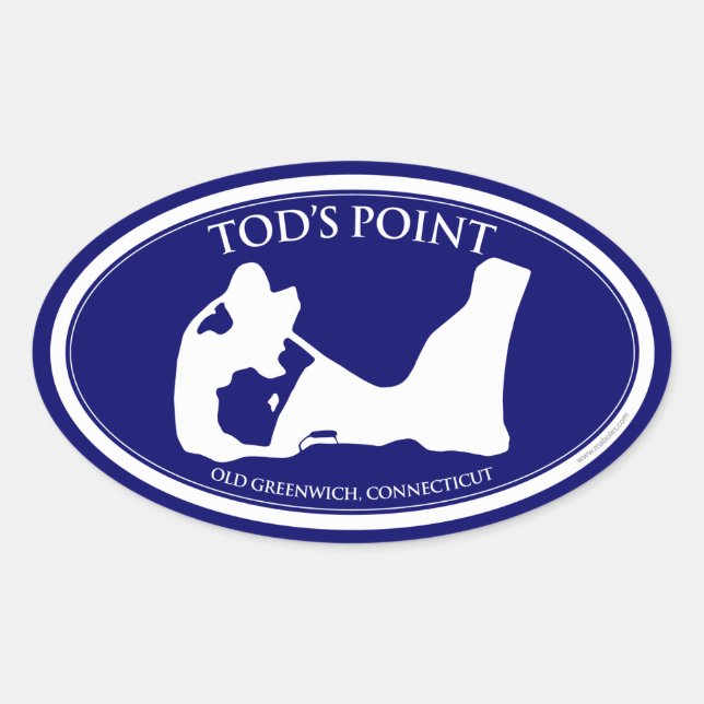 Tod's Point Oval Sticker (Vorderseite)