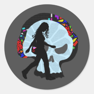 Todstil Runder Aufkleber