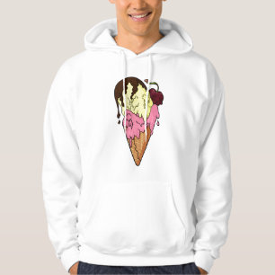 Todsüße Strawberry n' Banana Skull Ice Creme Hoodie