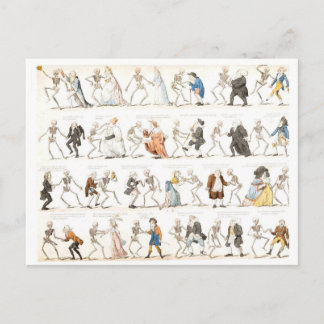 Todtanzkarte Postkarte