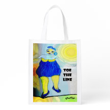 Toe die Linie wiederverwendbare Einkaufstüte