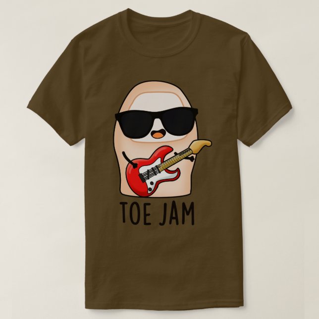 Toe Jam Funny Big Toe Music Pun 1 T-Shirt (Design vorne)