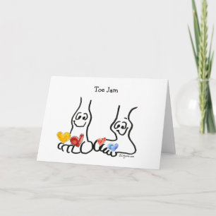 Toe Jam Valentine Cartoon Card Feiertagskarte