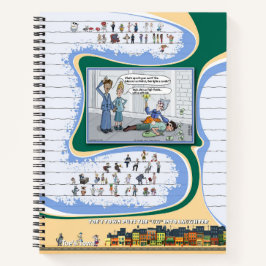 Toe’s Town Comic | Spiral Notebook Notizbuch