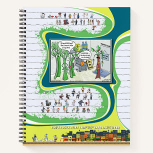 Toe’s Town Comic Spiralblock Notizbuch