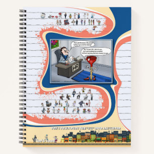 Toe’s Town Comic Spiralblock Notizbuch