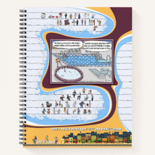 Toe’s Town Comic   Spiralblock Notizbuch