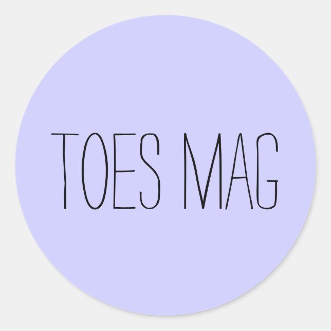 Toes Mag Sticker (Vorderseite)