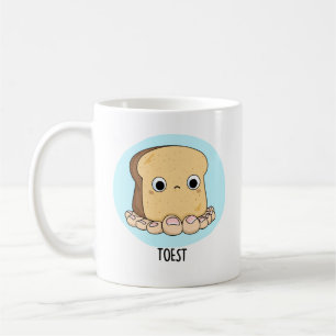 Toest Funny Toast mit Zehen Puff Kaffeetasse