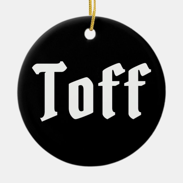 Toff Keramik Ornament (Vorne)