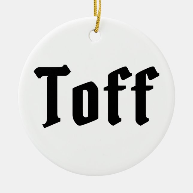 Toff Keramik Ornament (Vorne)