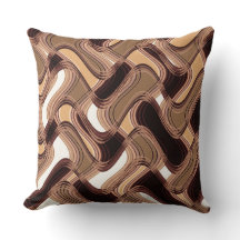 Toffee & Caramel Square Throw Kissen