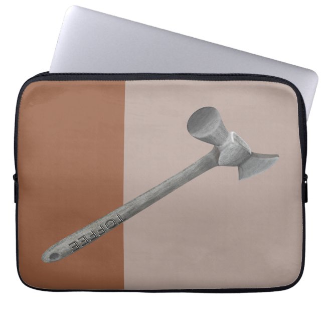 Toffee-Hammerbild Laptopschutzhülle (Vorderseite)