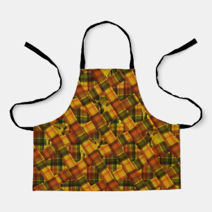 Toffee Highland Cow Tartan, Kids Fullprint Schürze