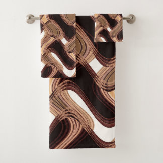 Toffee-u. Karamell-Tuch-Set durch Künstler C.L. Badhandtuch Set