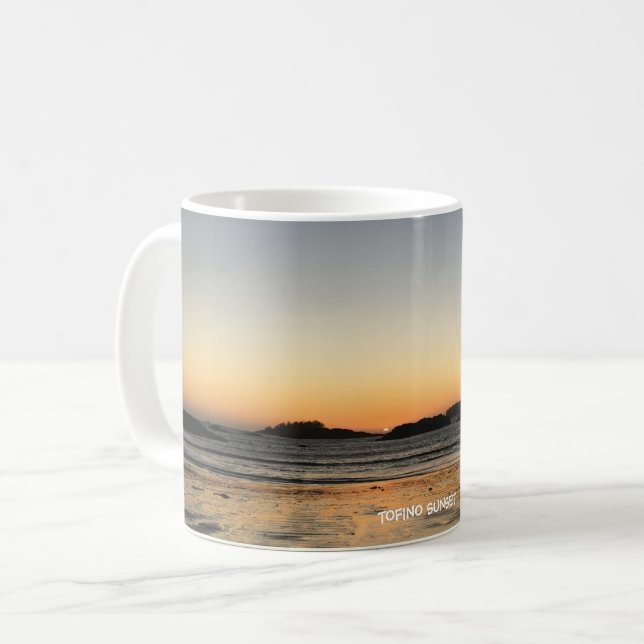 Tofino, BC - Sonnenuntergang im Oktober Kaffeepaus Kaffeetasse (Vorderseite Links)