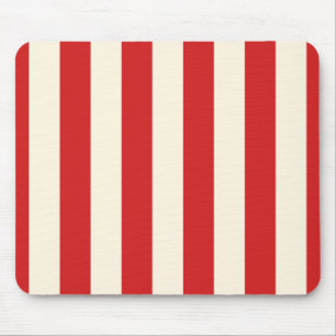 Tofu Cream Postbox Rote Streifen Mousepad