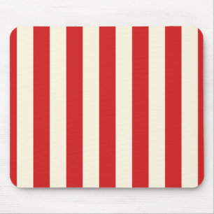 Tofu Cream Postbox Rote Streifen Mousepad